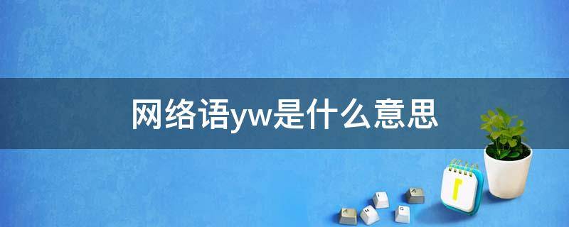 网络语yw是什么意思（ysw网络语是什么意思）