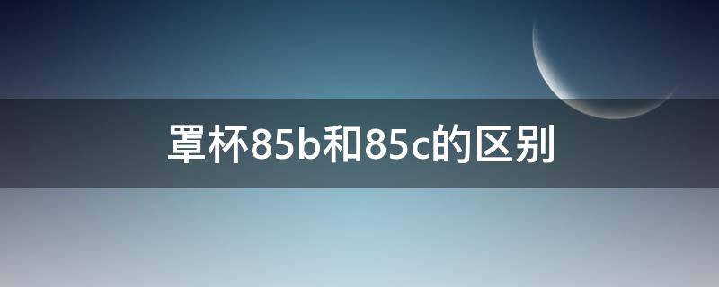 罩杯85b和85c的区别 罩杯85c和85d的区别