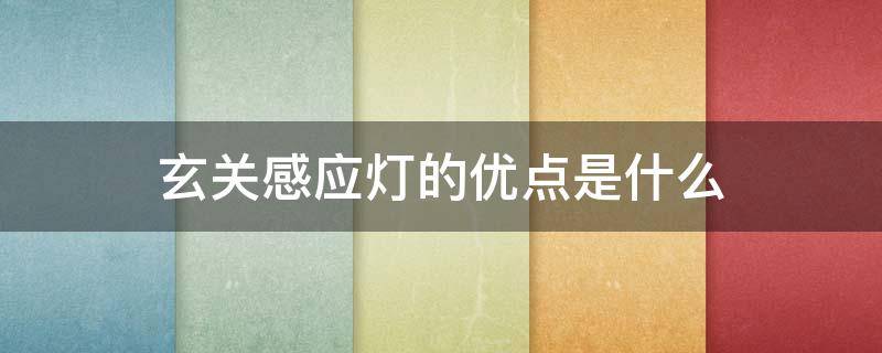 玄关感应灯的优点是什么 玄关感应灯开关安装在哪里好