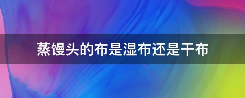 蒸馒头的布是湿布还是干布 蒸馒头的布是湿的还是干的