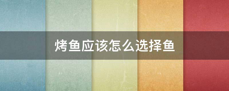 烤鱼应该怎么选择鱼（烤鱼什么样）