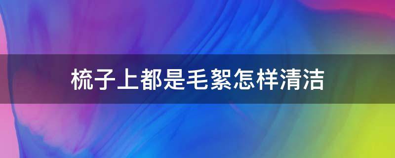 梳子上都是毛絮怎样清洁（梳子上都是毛絮怎样清洁掉）