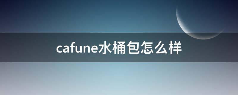 cafune水桶包怎么样（水桶包ck）