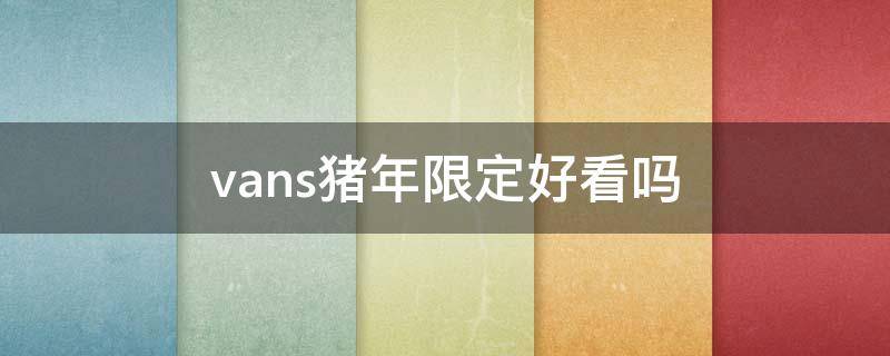 vans猪年限定好看吗（vans猪年限定款）