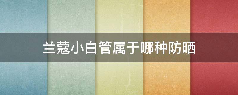 兰蔻小白管属于哪种防晒（兰蔻小白管防晒防水防汗吗）