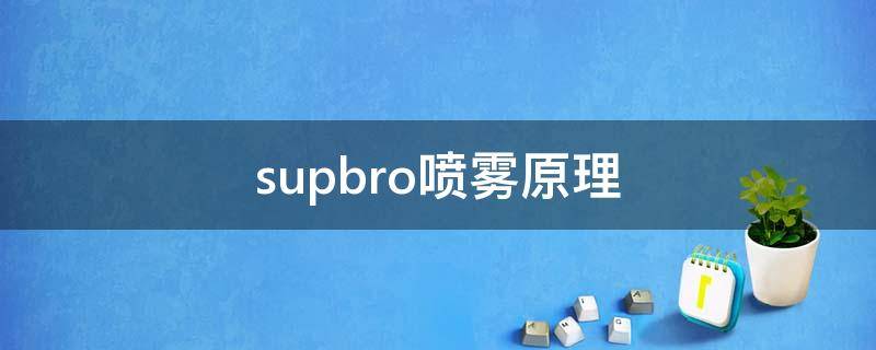 supbro喷雾原理 supbro防水喷雾使用方法