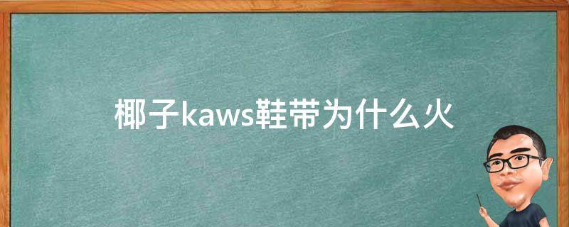 椰子kaws鞋带为什么火 椰子ksws鞋带