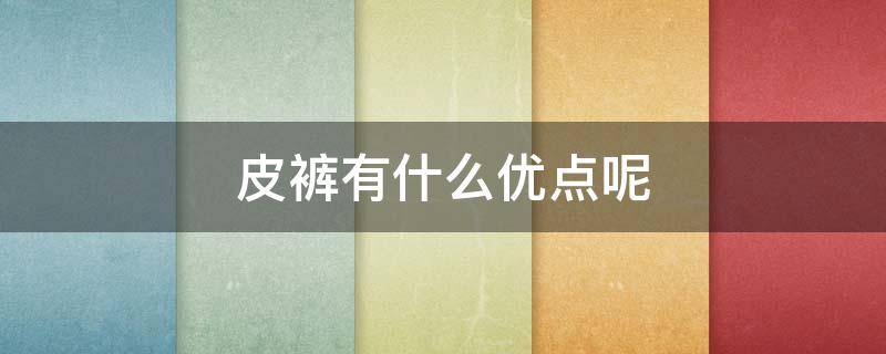 皮裤有什么优点呢（皮裤有什么优缺点）