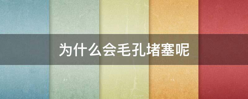 为什么会毛孔堵塞呢（为什么会毛孔堵塞呢）