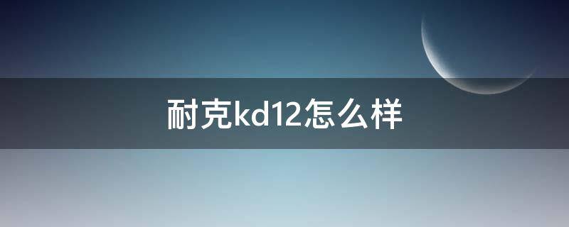 耐克kd12怎么样 nikekd12ep
