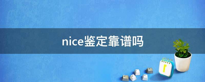 nice鉴定靠谱吗（nice鉴定平台地址）