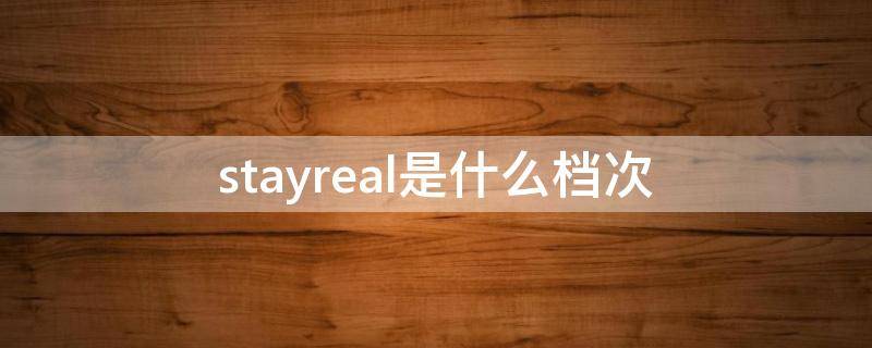 stayreal是什么档次（stayreal的衣服怎么样）