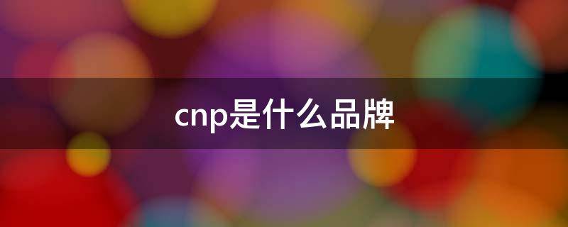 cnp是什么品牌（cnp是什么牌子）