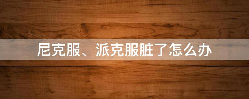 尼克服、派克服脏了怎么办（派克服外衣脏了怎么清洗）