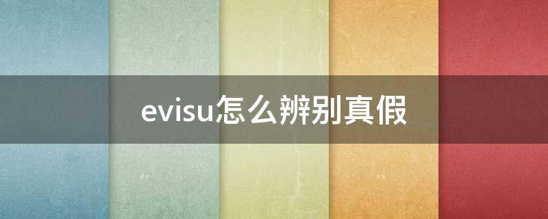 evisu怎么辨别真假（evisu真伪查询）