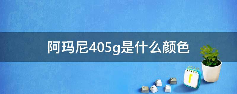 阿玛尼405g是什么颜色（405g阿玛尼属于什么色）