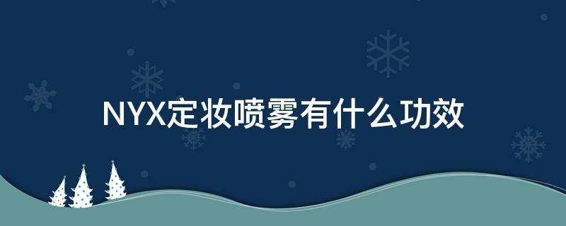 NYX定妆喷雾有什么功效（nyc定妆喷雾好用吗）