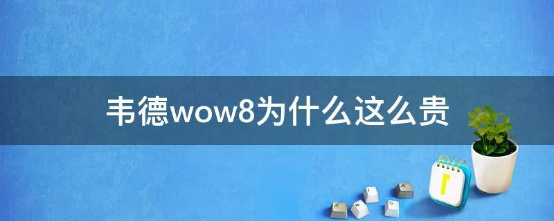 韦德wow8为什么这么贵 韦德8配色