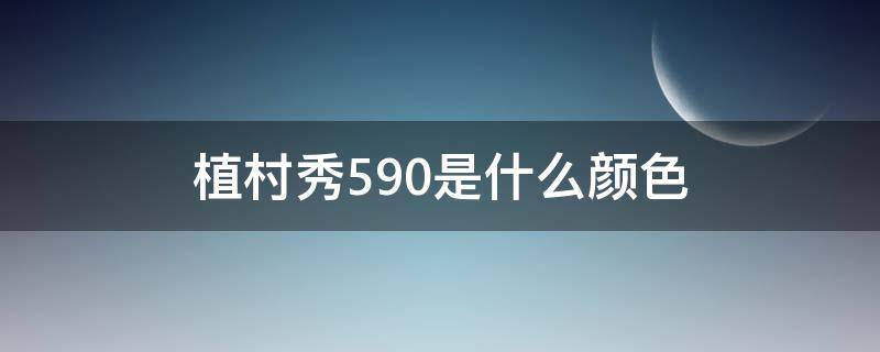 植村秀590是什么颜色 植村秀590多少钱