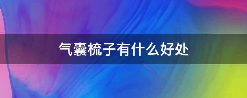 气囊梳子有什么好处（气囊梳子有什么用）