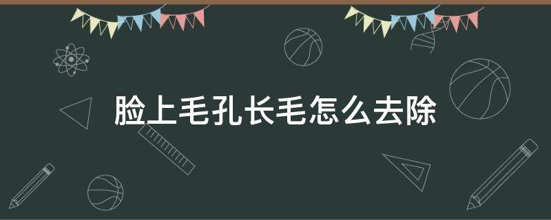 脸上毛孔长毛怎么去除 脸上毛孔长毛怎么去除?