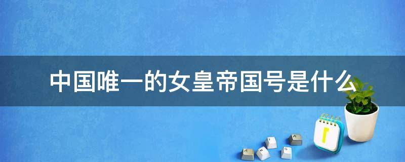 中国唯一的女皇帝国号是什么（中国唯一一个女皇）