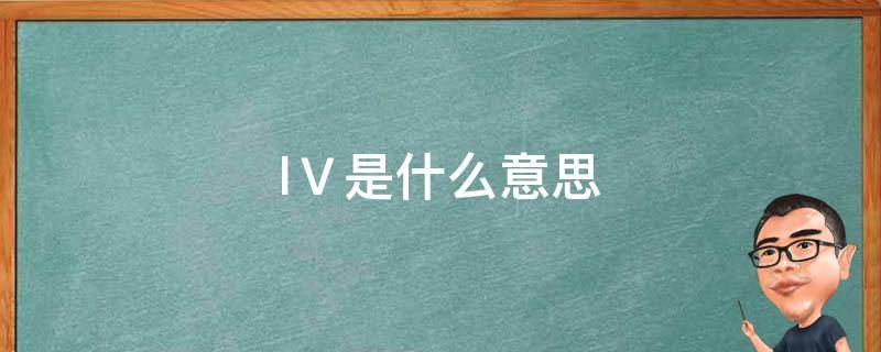 lⅤ是什么意思（lⅤ是什么意思）