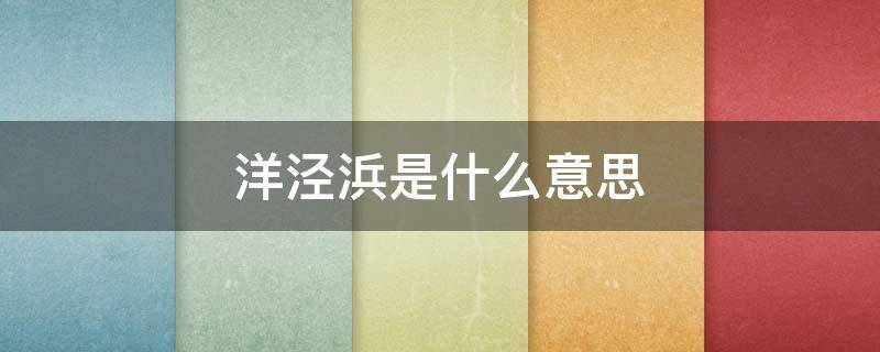 洋泾浜是什么意思 上海人说的洋泾浜是什么意思