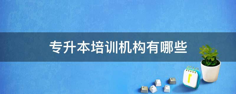 专升本培训机构有哪些（南阳专升本培训机构有哪些）