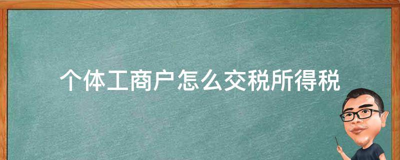 个体工商户怎么交税所得税 个体工商户怎么交税个人所得税