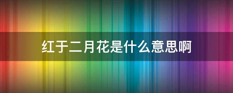 红于二月花是什么意思啊（1+1红于2月花）