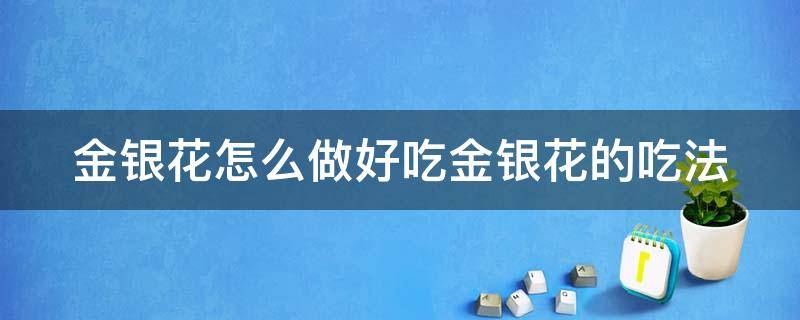 金银花怎么做好吃金银花的吃法（金银花怎么做菜好吃）