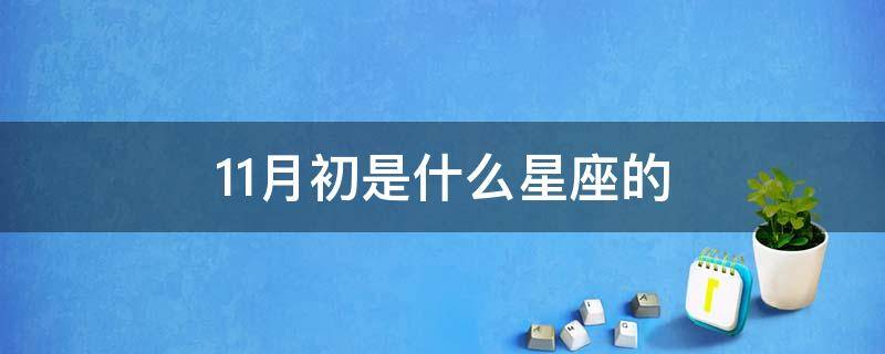 11月初是什么星座的 11月初是什么星座的人