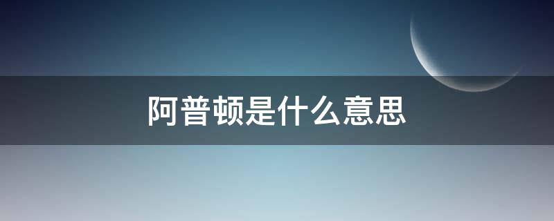 阿普顿是什么意思（阿普顿电力技术有限公司）