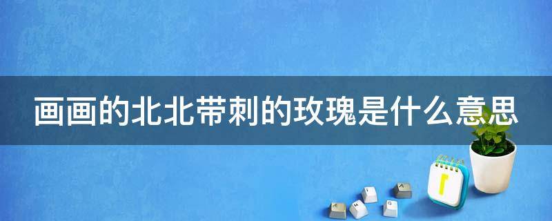 画画的北北带刺的玫瑰是什么意思（画画的北北是什么歌?画画的玫瑰带刺的玫瑰什么歌?）