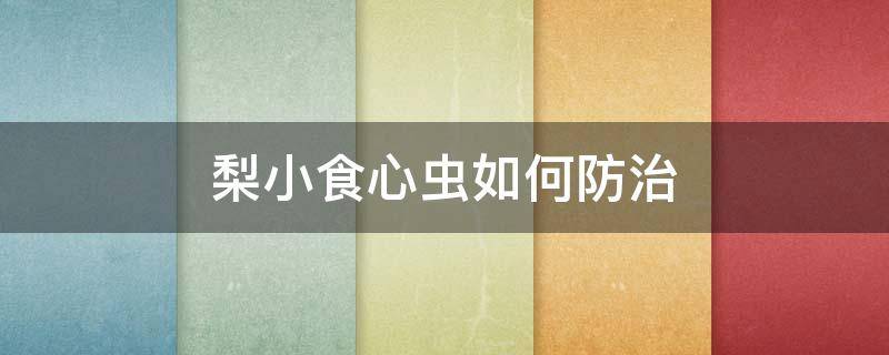 梨小食心虫如何防治 梨小食心虫用什么药防治
