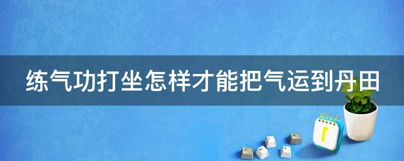 练气功打坐怎样才能把气运到丹田（练气功打坐怎样才能把气运到丹田中）