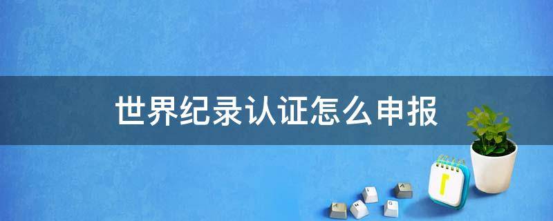 世界纪录认证怎么申报（世界纪录认证机构有哪些）