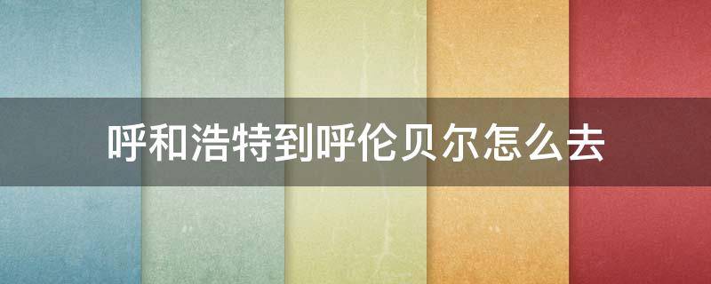 呼和浩特到呼伦贝尔怎么去（从呼和浩特去呼伦贝尔怎么坐车）