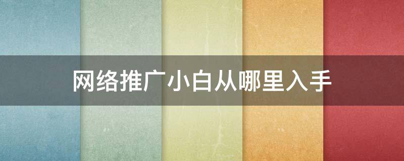 网络推广小白从哪里入手（网络推广小白从哪里入手好）
