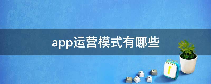 app运营模式有哪些 app运营模式有哪些方面