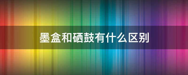 墨盒和硒鼓有什么区别 墨盒和硒鼓有什么区别买哪个好
