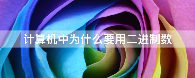 计算机中为什么要用二进制数（计算机中为什么要用二进制数简答）
