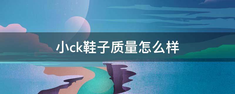 小ck鞋子质量怎么样（小ck女鞋怎么样）