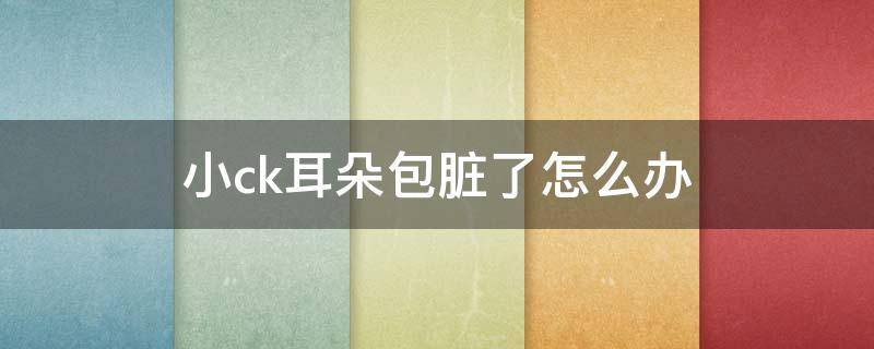 小ck耳朵包脏了怎么办（小ck包包掉皮怎么办）