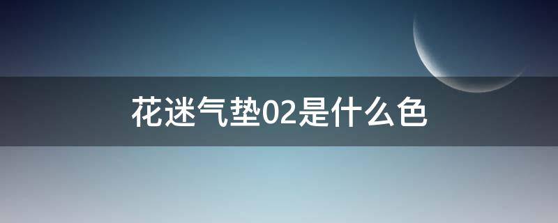 花迷气垫02是什么色 气垫21号色是什么色