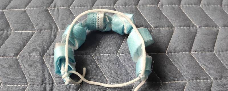 怎么用口罩做闺蜜手环 怎么用口罩做闺蜜手环慢动作