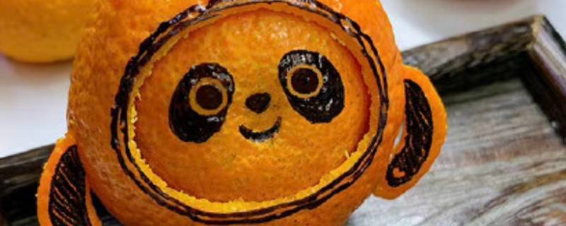 怎么用橘子皮做冰墩墩 怎么用橘子皮做冰墩墩?