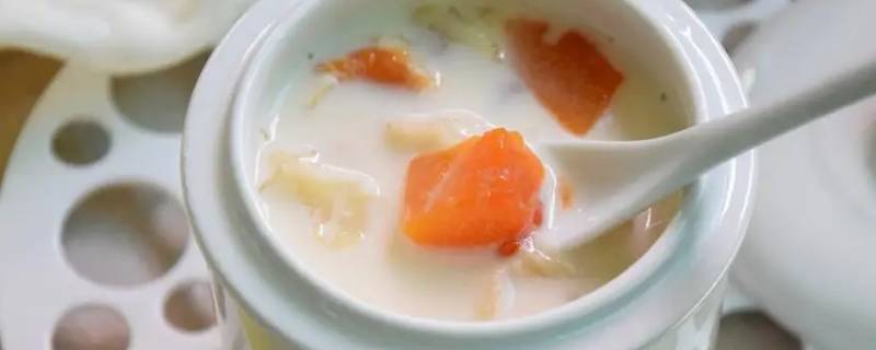 我煮的木瓜牛奶咋成豆腐脑了（木瓜蒸牛奶,牛奶怎么变豆腐脑了?）