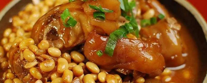 黄豆炖猪蹄的做法窍门（黄豆炖猪蹄最简单做法）